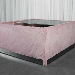 Table bar seventie's en fourrure