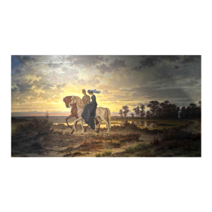 Frans Pieter Van Kuyck The walk painting oil on canvas, 19th century