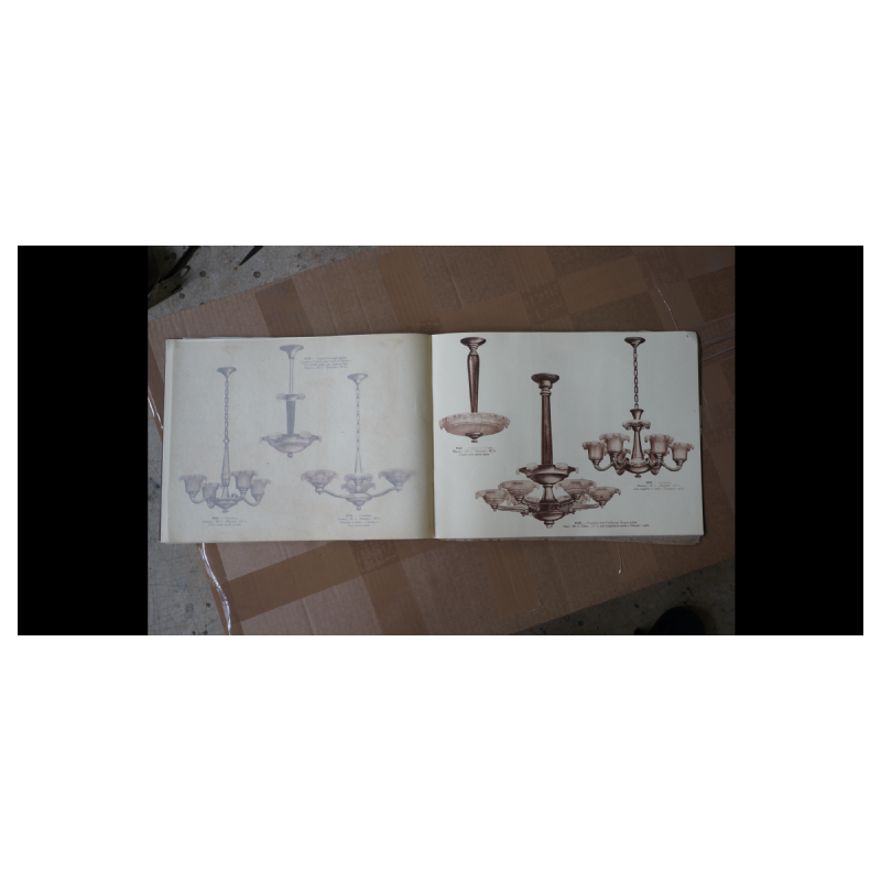 Jean Gauthier pour EZAN Rare Lustre ' Cascade ' Verre Opalescent Art Déco 1930s