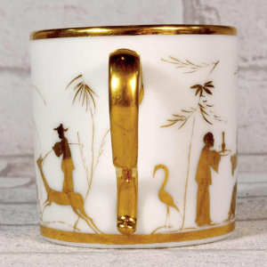 Paris porcelain, litron cup and saucer Louis XVI, 18th c