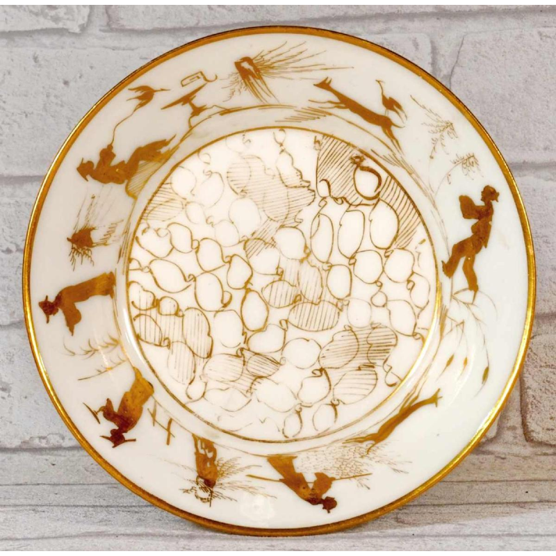 Paris porcelain, litron cup and saucer Louis XVI, 18th c