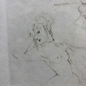 Leonor Fini, originele diepdruk, gesigneerd door de kunstenaar