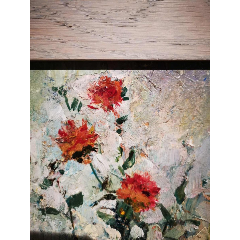 Edgard WIETHASE 'L'arrosoir' peinture huile sur panneau