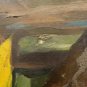 LUC PEROT 'Colette' portait de femme Fauviste, tableau huile sur toile 1947