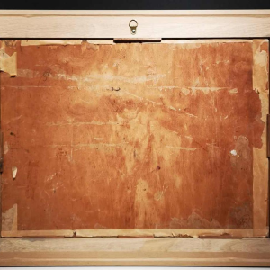 Edgard WIETHASE 'L'arrosoir' peinture huile sur panneau