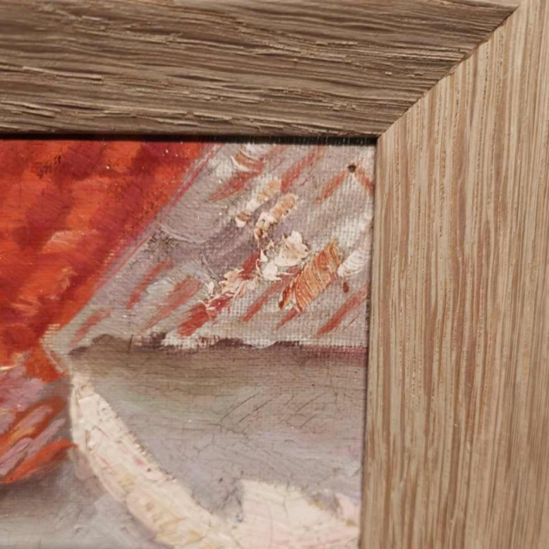 William Jelley 'De Poort' huis aan de Belgische kust, schilderij olieverf op doek, ca 1900