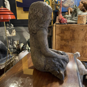 Sculpture 'fillette' en grès , pièce unique, céramique dans le style de Elie Van Damme pour Amphora, ca 1970