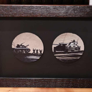 Jean Paul Emond-Alt, 'Slag om de Ardennen' inkttekening, ca 2000