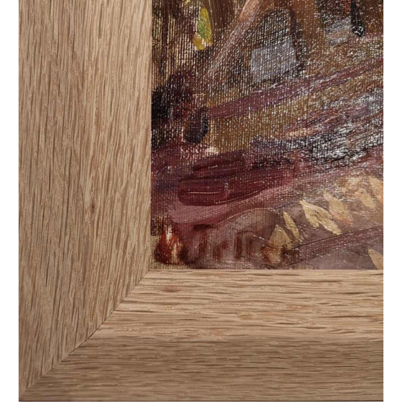 William Jelley 'Le portail' maison de la côte belge, peinture huile sur toile, ca 1900