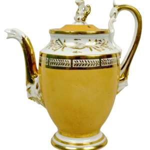 Parijs porselein, grote koffiepot - theepot, vroeg 19e eeuw