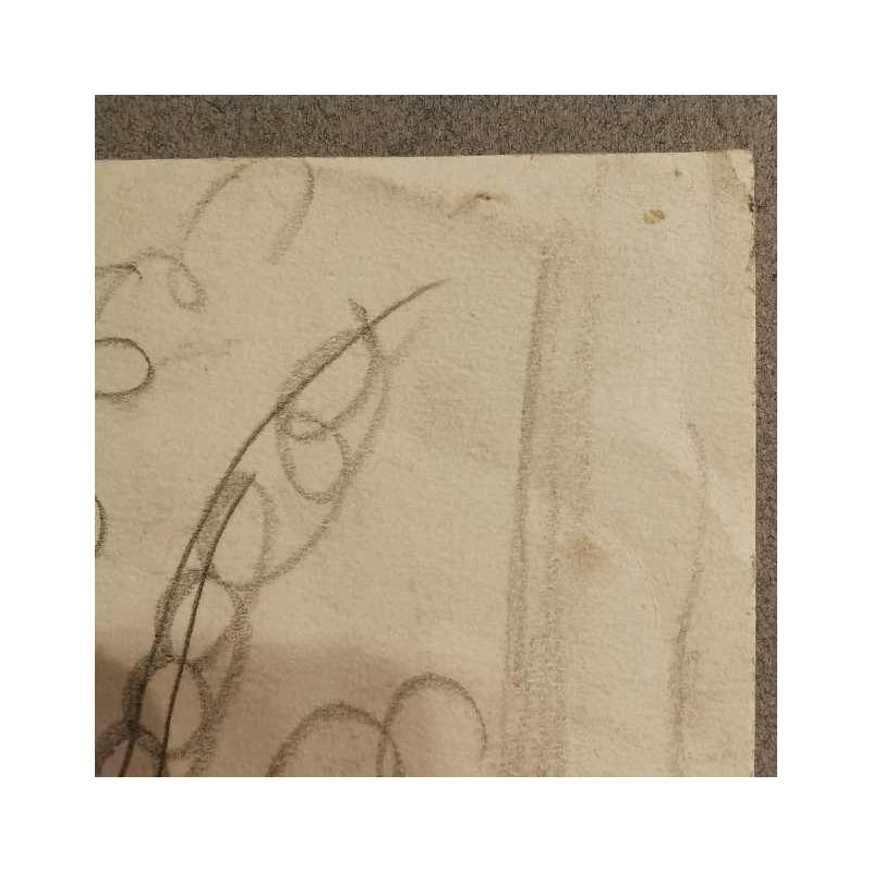 Jean Brusselmans, rivière "La Lasne" dessin au crayon sur papier, 1951