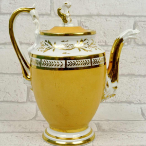 Paris porcelain, large coffee pot - teapot, early 19th century