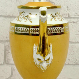 Paris porcelain, large coffee pot - teapot, early 19th century
