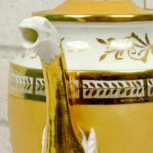 Parijs porselein, grote koffiepot - theepot, vroeg 19e eeuw