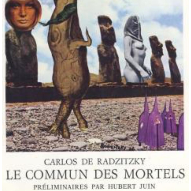 Collage surréaliste attribué à Carlos de Radzitzky - circa 1960