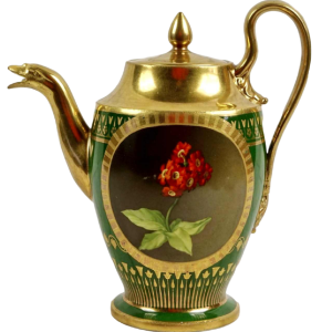 Porcelaine de Paris - Manufacture de Dagoty, teapot, Empire style, 19th century