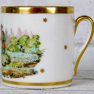 Porcelaine de Paris, tasse et soucoupe - Nast - fin XVIIIe s