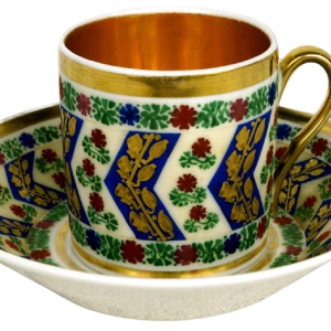 Paris porcelain, cup and saucer - early 19th century