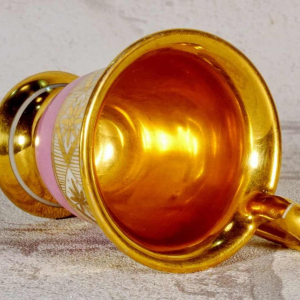 Porcelaine de Paris, petite tasse et soucoupe, début XIXe s