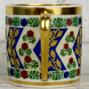 Porcelaine de Paris, tasse et soucoupe - début XIXe s