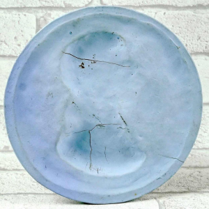 Medaillon in laag reliëf 'Profil de Napoléon Ier' porseleinen biscuit, 19e eeuw