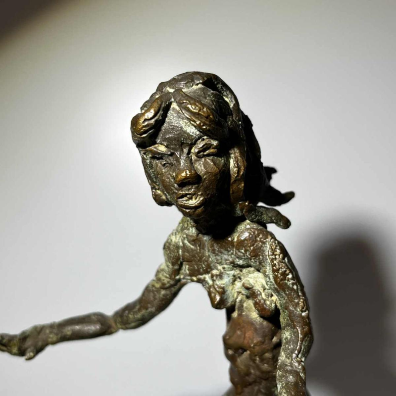 Léon de Pas 'Nu féminin' sculpture en bronze par modelage direct, ca 1980