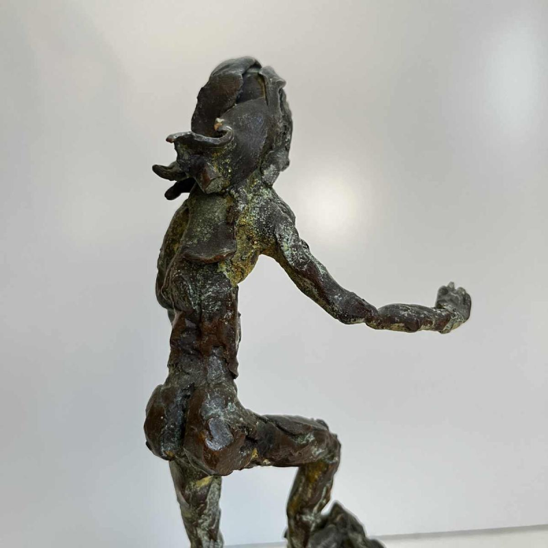 Léon de Pas 'Nu féminin' sculpture en bronze par modelage direct, ca 1980