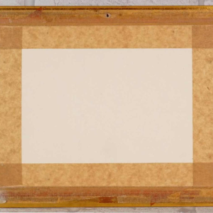 Porseleinen bord met geschilderde decoratie naar Teniers, 19e eeuw