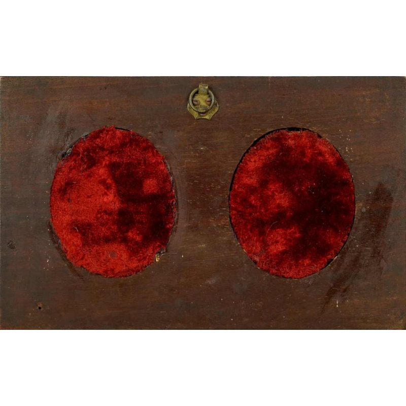 Sèvres porseleinen 'Napoléon en Marie-Louise' paar biscuit medaillons, 19e eeuw