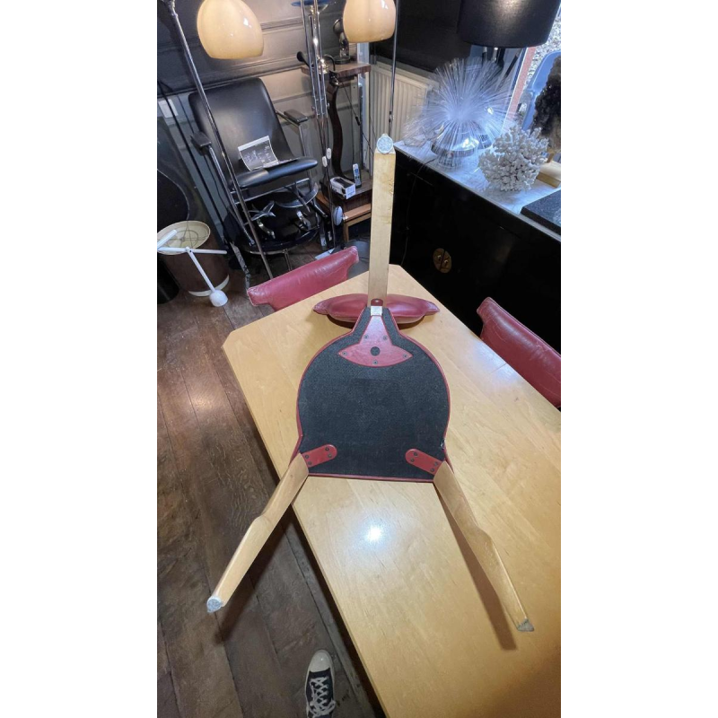 DICK EVERS pour LEOLUX, Ensemble Table ' Xingu ' & 4 Chaises ' Giselle ',1993