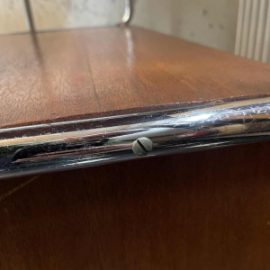 Modernistisch Art Deco Bauhaus buisvormig staal & hout 1930 dressoir