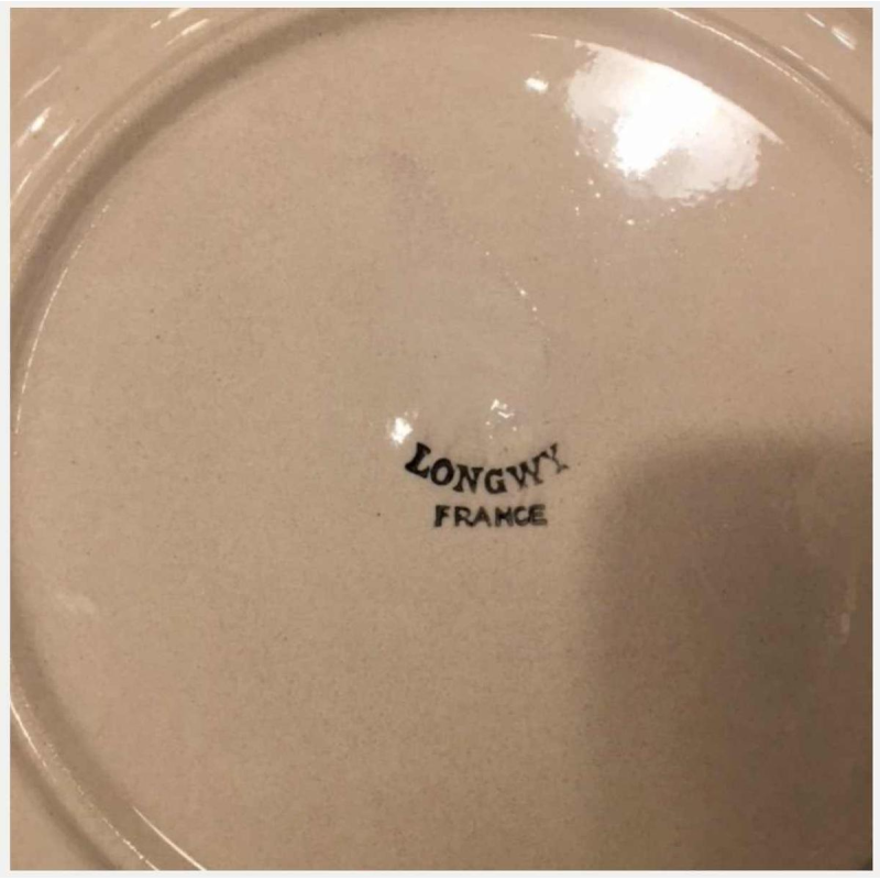 Art Deco Longwy aardewerk visservies