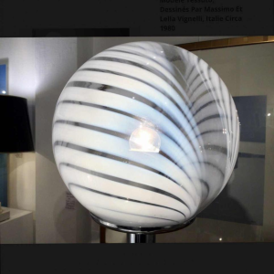 M.Vignelli voor Venini, set lampen, mod. "Tessuto" circa 1970