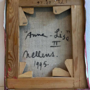 Roger Nellens " Mechanische abstractie Abstraction mécanique", olieverf op doek, Belgische school