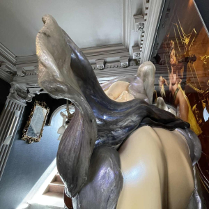 REMO PINTUS 'Couple with shells' Fantastic Surrealist Polystirolo Sculpture, 70s