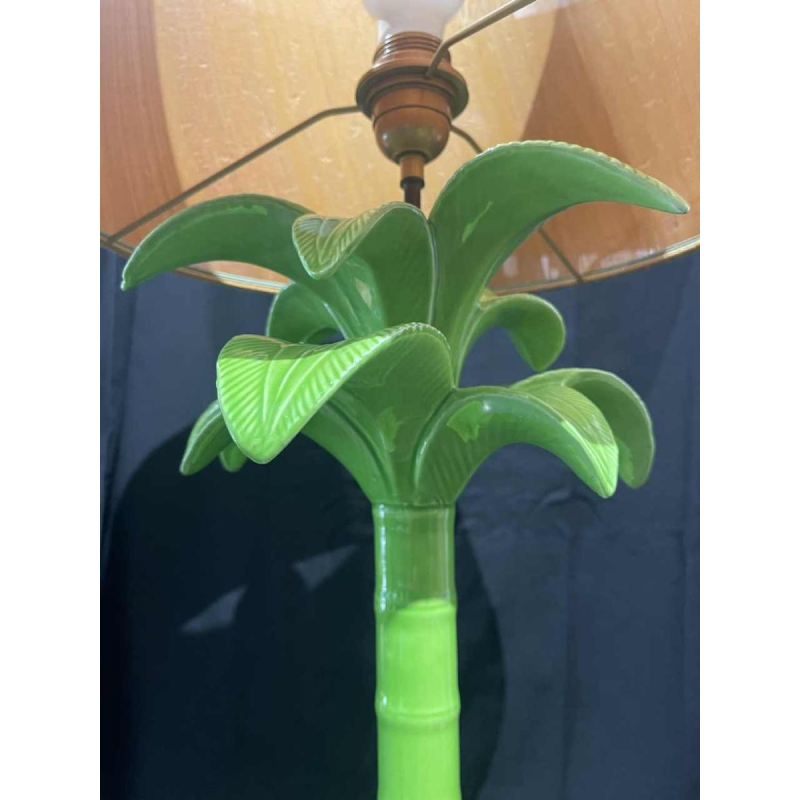 Tommaso Barbi, keramiek 'palm' lamp, Italië 1970