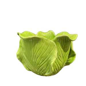 Jean ROGER (attribué à) jardinière cache-pot 'feuilles de choux' en céramique, vers 1950