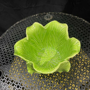 Jean ROGER (attributed) ceramic 'cabbage leaves' planter, circa 1950