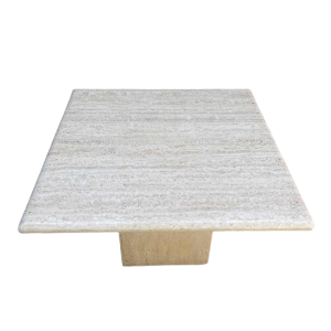 Travertine coffee table, Italian design, circa 1970