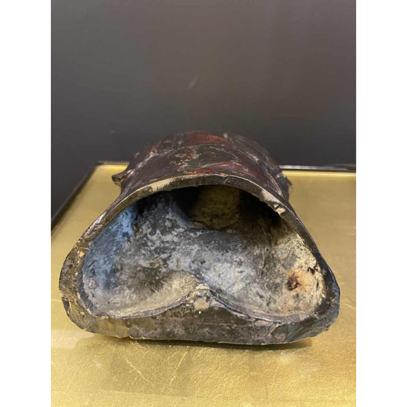 Lacquered and gilded bronze Buddha seated in dhyana mudra