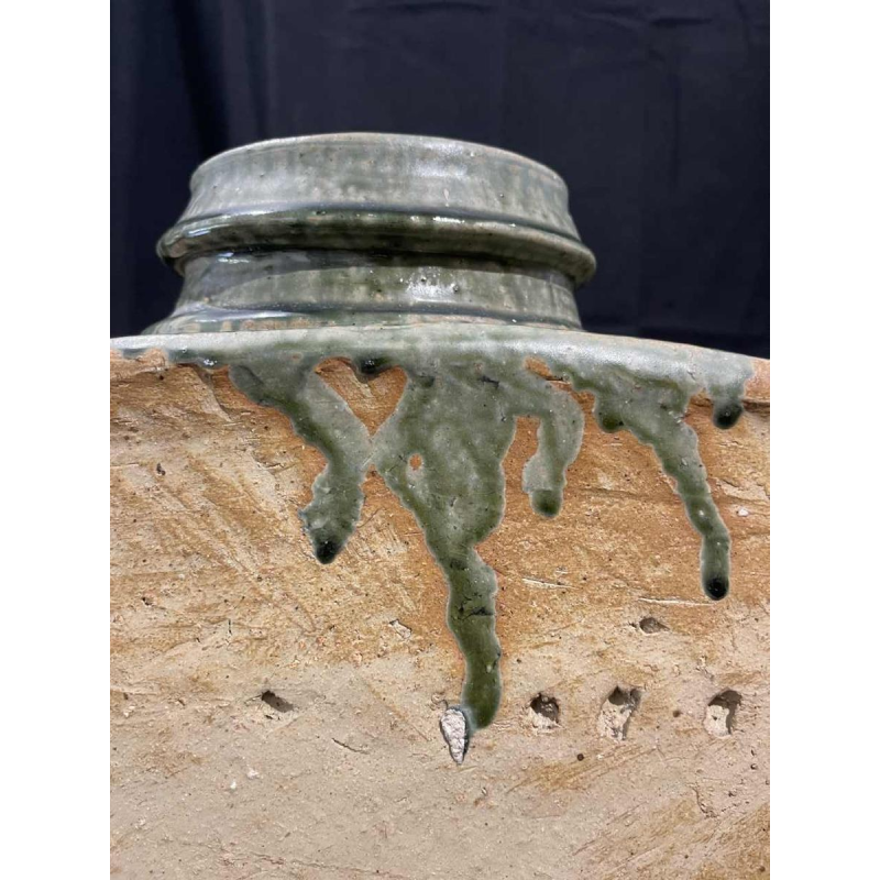 Pierre CULOT, Vase "Gourde" monumental en grès émaillé, ca 1970