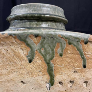 Pierre CULOT, Monumental Gourde vase in enamelled stoneware, ca 1970