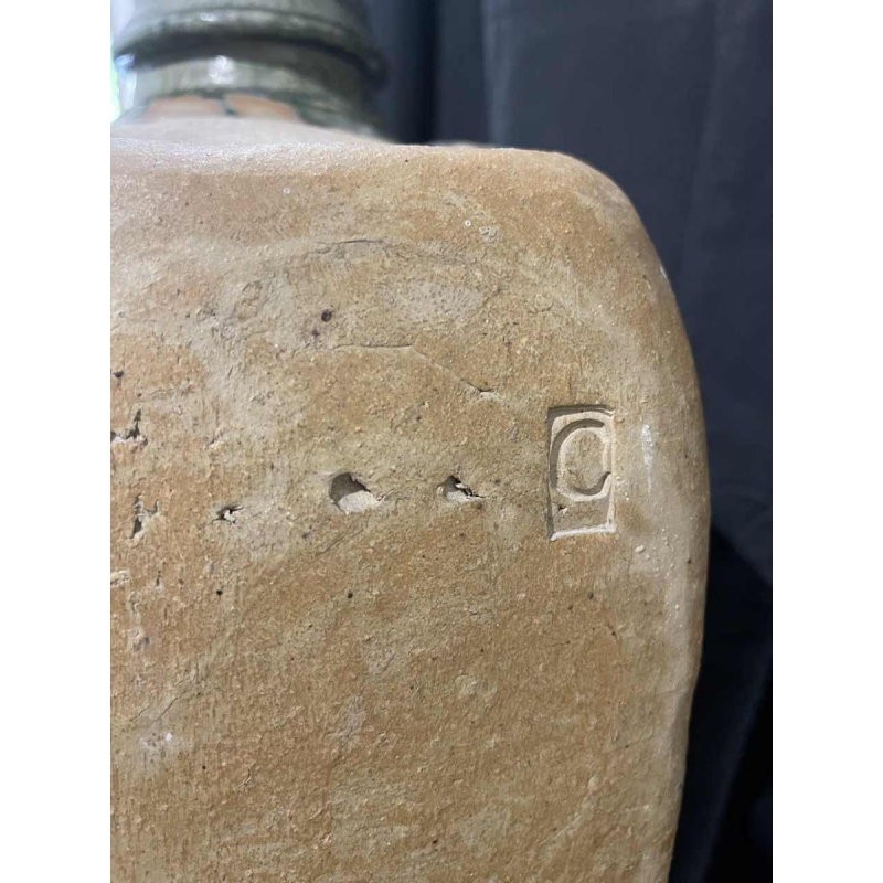 Pierre CULOT, Vase "Gourde" monumental en grès émaillé, ca 1970