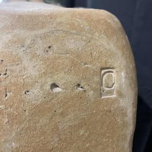 Pierre CULOT, Monumental Gourde vase in enamelled stoneware, ca 1970