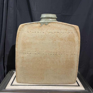 Pierre CULOT, Monumentale Gourde-vaas in geëmailleerd steengoed, ca 1970