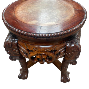 Small Chinese table with marble