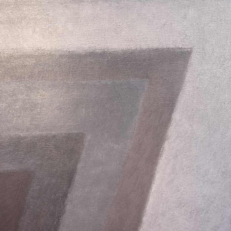 LUC PEROT 'Nu féminin à l'atelier au miroir' peinture huile sur toile 1978