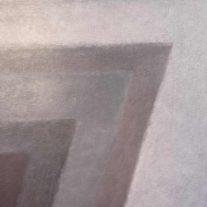 LUC PEROT 'Nu féminin à l'atelier au miroir' peinture huile sur toile 1978