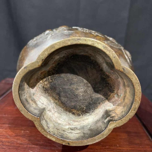 Bronze baluster vase, China 18th century