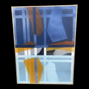 Abstract painting by Jacques Simon oil on canvas 1960